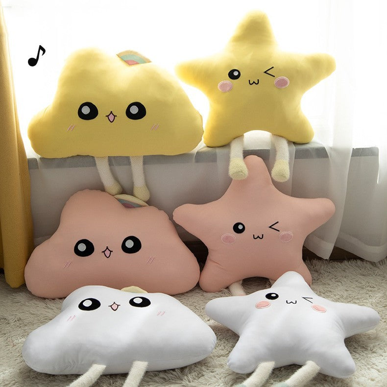 Nylon Silk Star Pillow Super Soft Cloud Cushion